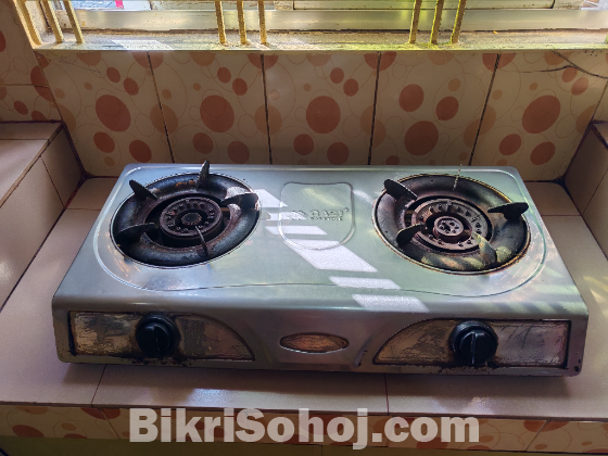 দুই বার্নার গ্যাসের চুলা জরুরী  ভিত্তিতে বিক্রয়